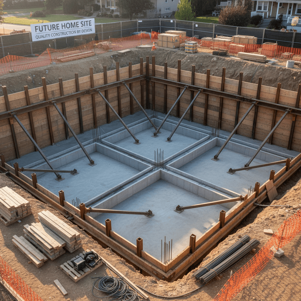 Foundation work completed
